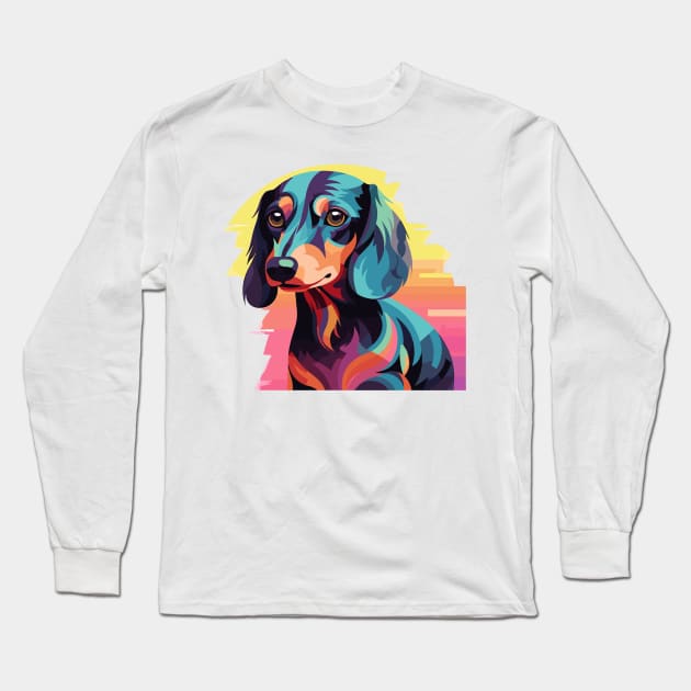 Groovy Dapple Dachshund Long Sleeve T-Shirt by TeeCraftsGirl